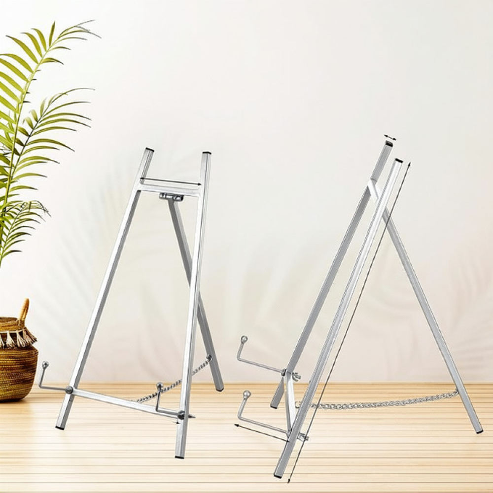 Painting Supplies - ขาตั้งอีสเตลโลหะแบบพกพา สำหรับวาดภาพบนผ้าใบ ป้ายต้อนรับงานแต่งงาน กรอบโปสเตอร์ จัดแสดงในแกลเลอรีและสตูดิโอ