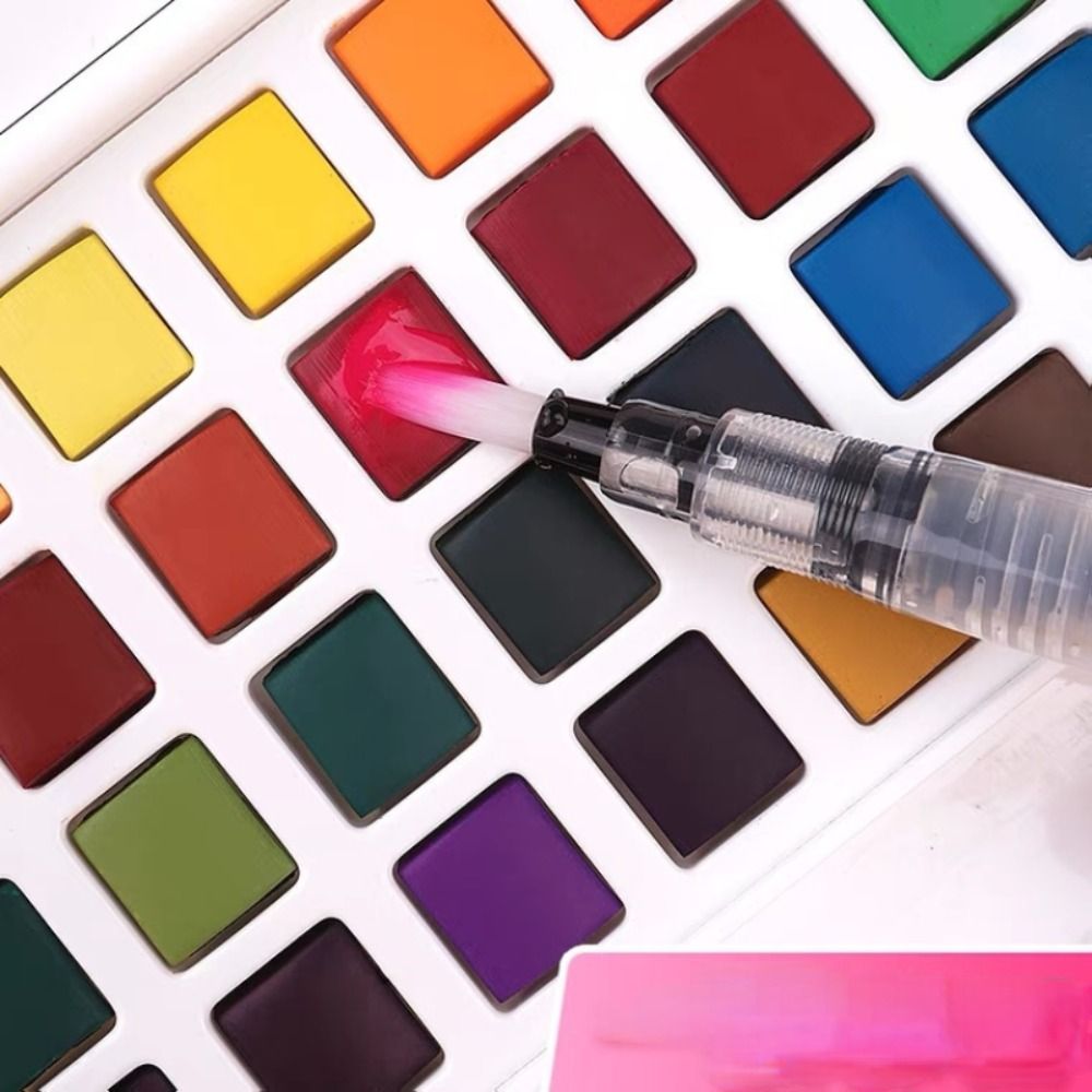 ชุดสีน้ำแบบพับได้ 18/24/36/42  - Watercolor Paint Set Solid Pigment บทวิจารณ์และราคา
