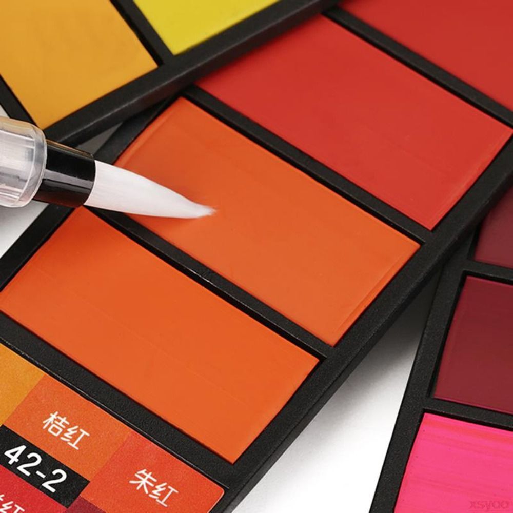 ชุดสีน้ำแบบพับได้ 18/24/36/42  - Watercolor Paint Set Solid Pigment บทวิจารณ์และราคา