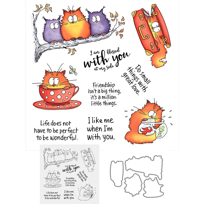 แม่พิมพ์ตัดรูปนกฮูกน่ารักอ้วนๆ - Clear Silicone Stamps For Card Making บทวิจารณ์และราคา